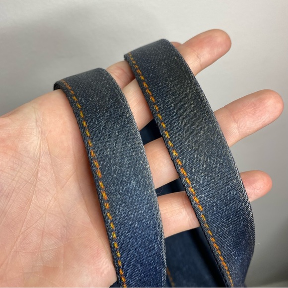 Harveys Seatbelt Purse Bag Y2K Denim Jean Blue - Picture 8 of 13